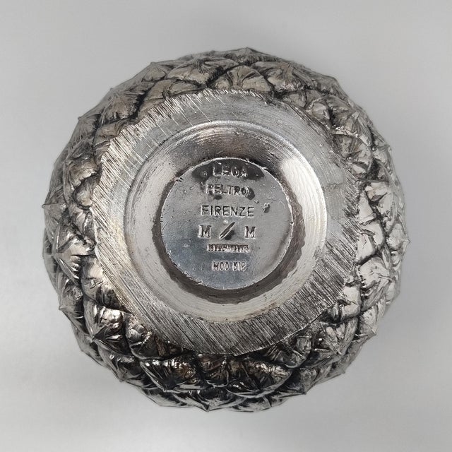 Silver Pineapple Ice Bucket by Mauro Manetti for Fonderia Darte Firenze, Italy, 1960s For Sale - Image 8 of 9