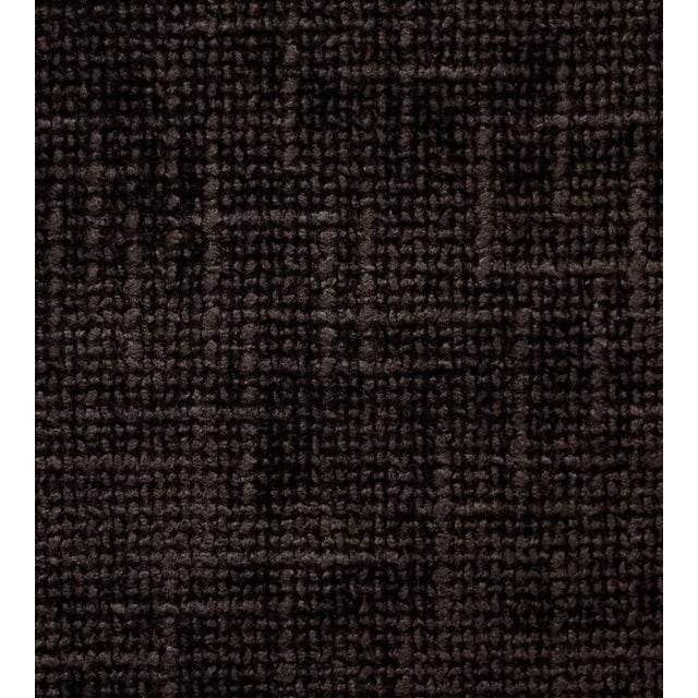 Sample - The House of Scalamandré Rivoli Chenille Fabric, Deep Brown For Sale