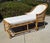 Beautiful RARE vintage chaise lounge! Crafted of rattan & stick reed with a graceful rounded back and stick wicker...