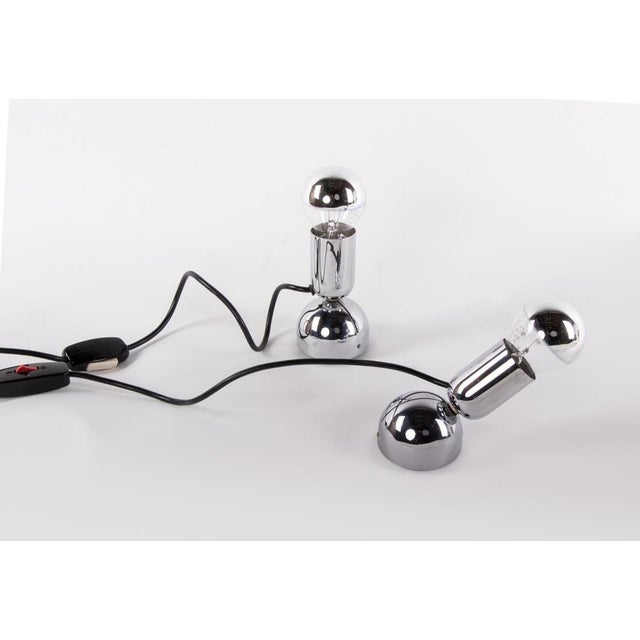 Ingo Maurer Pollux Wall Sconce and Table Lamp by Ingo Maurer for Design M, Germany, 1967, Set of 2 For Sale - Image 4 of 8