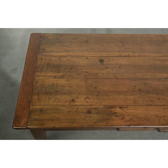 Metal Antique French Walnut Coffee Table For Sale - Image 7 of 13