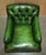 Set of Antique Bridgewater Chesterfield Green Leather Chairs from Howard & Sons For Sale - Image 6 of 18
