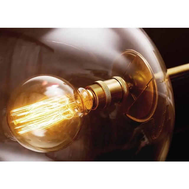 Hasta Brass Hanging Lamp by Jan Garncarek For Sale - Image 6 of 12