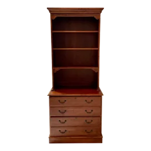 Ethan Allen Two Drawer Bookcase and Desktop