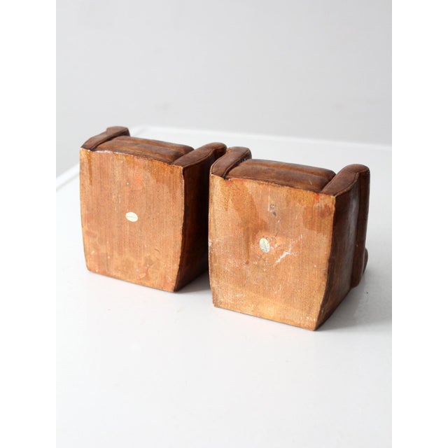 Mid-Century Club Chair Bookends For Sale - Image 10 of 10