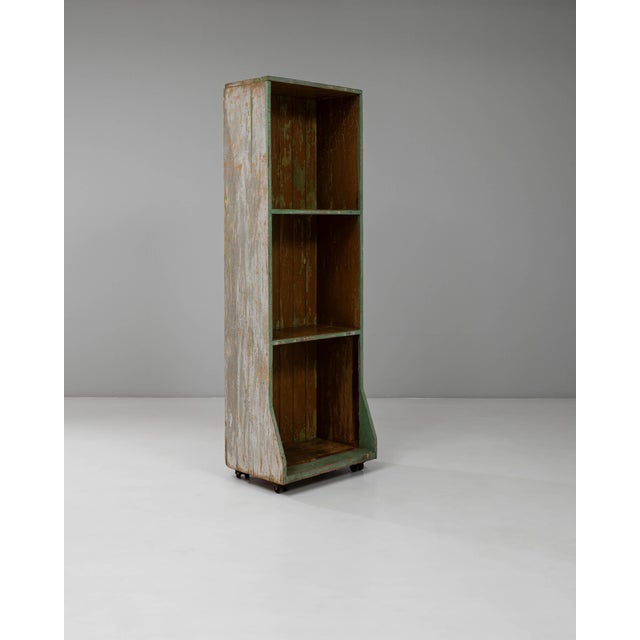 Mid 20th Century French Wood Patinated Bookshelf For Sale - Image 18 of 18