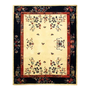 Fine Hand Knotted Antique Chinese Peking Rug 8'2'' X 10'