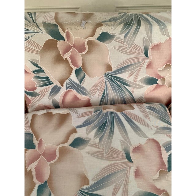 Tan 1970s Vintage Bamboo Rattan Sofa Loveseat For Sale - Image 8 of 8