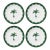 Anthropologie X Fern & Co. Tropical Palm Scalloped Dinner Plates - Set 4 For Sale