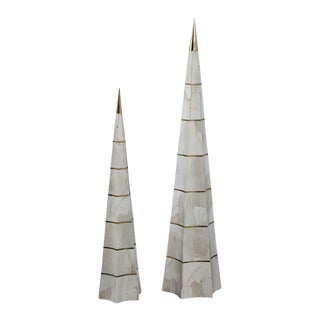 Maitland-Smith Pinnacle Obelisks - A Pair For Sale