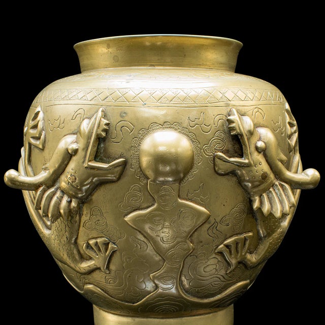 1880's Pair of Antique Flower Urns For Sale - Image 9 of 12