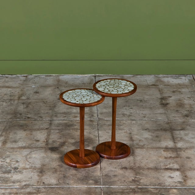 Gordon & Jane Martz 19" Tall Mosaic Coin Tile Side Table For Sale - Image 13 of 13