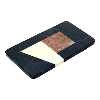 1980s Art Deco Revival Stone Cutting Board by Studio Nova For Sale