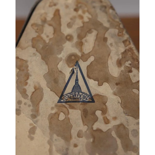 Silver Vintage Metal Table Lamps from Seminara Torino, 1960s, Set of 2 For Sale - Image 8 of 9