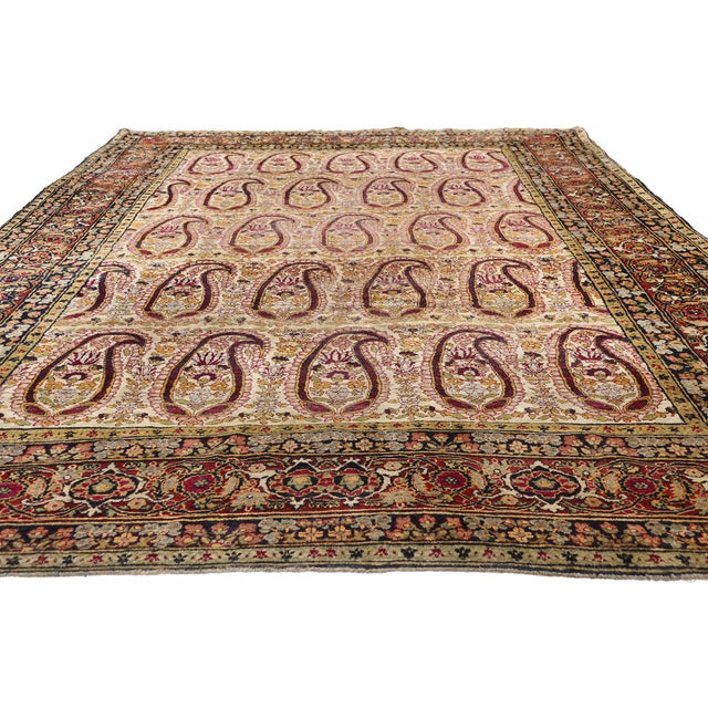 English Late 19th Century Persian Kerman Rug, 06'06 X 10'09 For Sale - Image 3 of 10