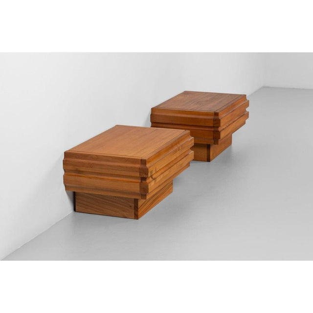 Night Cabinets by Ronald Haeusler for Maison Regain, France, 1970, Set of 2 For Sale - Image 9 of 18