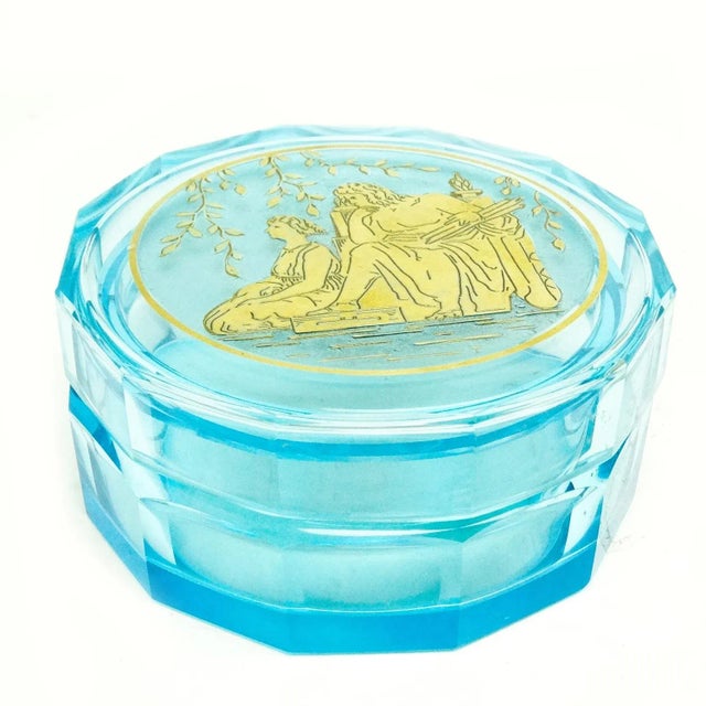 Art Deco Candyer from Moser, Czechoslovakia, 1950s For Sale - Image 9 of 10