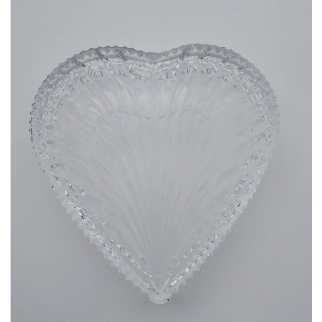 Traditional 1990s Waterford Crystal Heart Tray For Sale - Image 3 of 6