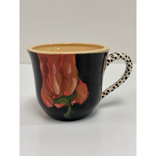 Ceramic Vintage Droll Designs Hand Painted Ceramic Teacups - Set of 3 For Sale - Image 7 of 14