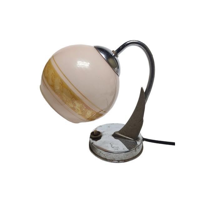 Art Deco Bedside Lamp, Former Czechoslovakia, 1950s For Sale - Image 17 of 18