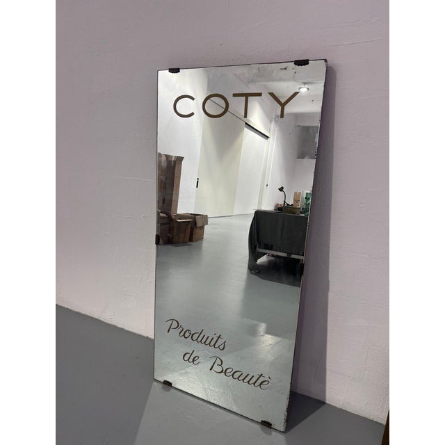 Mid-Century Modern Wall Mirror from Coty, 1940s For Sale - Image 3 of 6