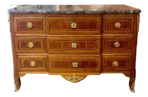 19th C. French Louis XVI Transitional Commode