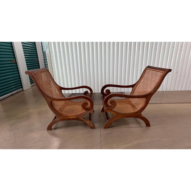 These chairs they are in amazing condition. The owners only used them for show. I am unsure of the age of the chairs but...