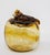 Amber Glass Apple Murano Blown Art Glass Paperweight Sculpture For Sale - Image 10 of 10