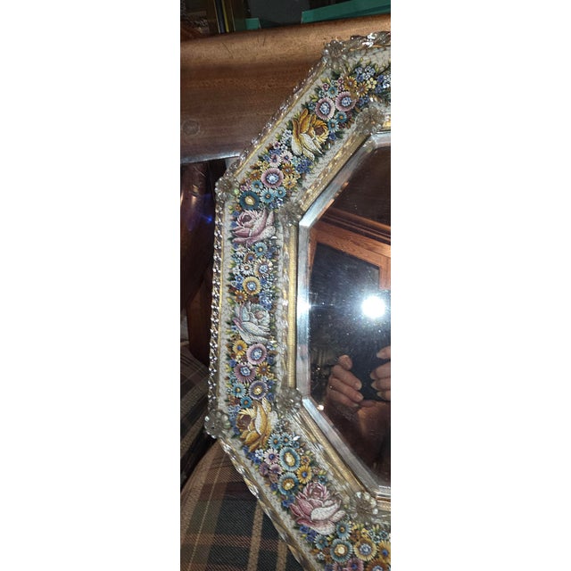 Antique Micromosaic Mirror From Italy For Sale - Image 12 of 15