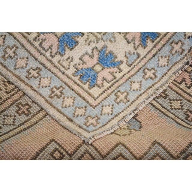 1950s Vintage Turkish Anatolian Hand Knotted Wool Rug, 4'x6'1'' For Sale - Image 5 of 6