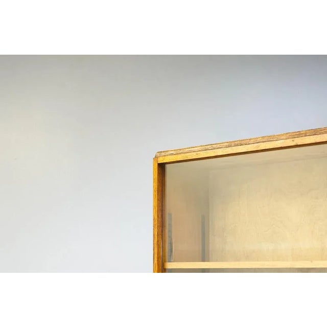 Wood Vintage Bookcase in Oak For Sale - Image 7 of 8