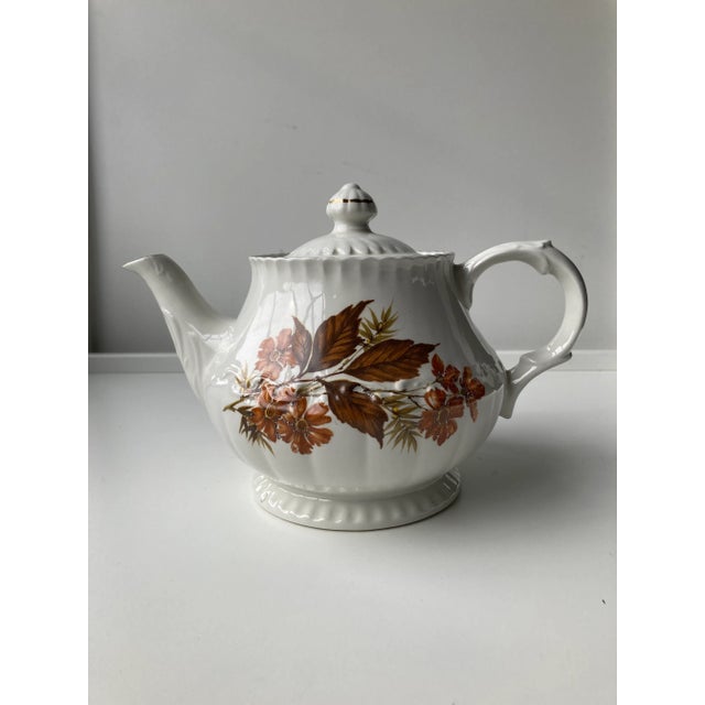 White Vintage Wood & Sons Alpine White Ironstone Tea Pot For Sale - Image 8 of 8