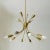 Very nice brass ceiling lamp with 12 E14 sockets. The top 4 bulbs can be switched separately by means of a switch. The...