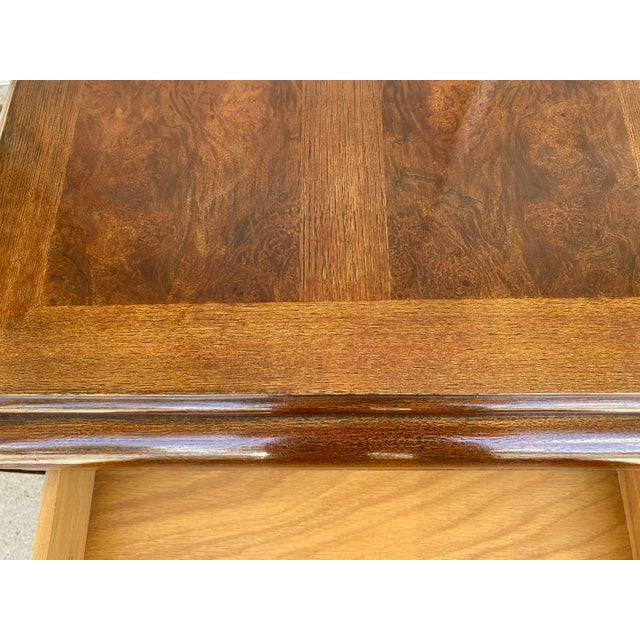 Pair of 1970s Thomasville Mystique Chinoiserie Burl-Top End Tables For Sale - Image 10 of 10