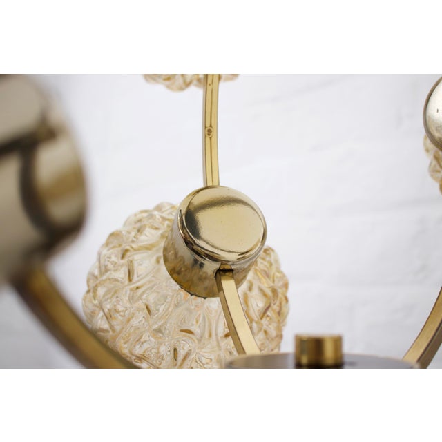 Chandelier with Amber Globes in the style of H. Tynell For Sale - Image 11 of 16