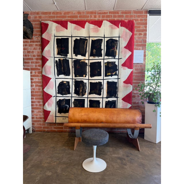 Robert Freimark “Sixteen Blacks” Monumental Textile Wall Hanging Art For Sale - Image 4 of 17