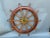Large ten spoke ship's wheel by American Engineering Company of Philadelphia. Solid brass hub and maker's badge. The outer...