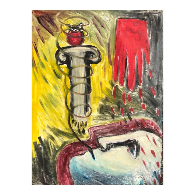 1980s Andrienne Anderson Postmodern Painting For Sale