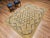 Tan Vintage French Area Rug, Hand-Knotted Wool, Allover Geometric Design, Tan & Black, 6x9 For Sale - Image 8 of 17