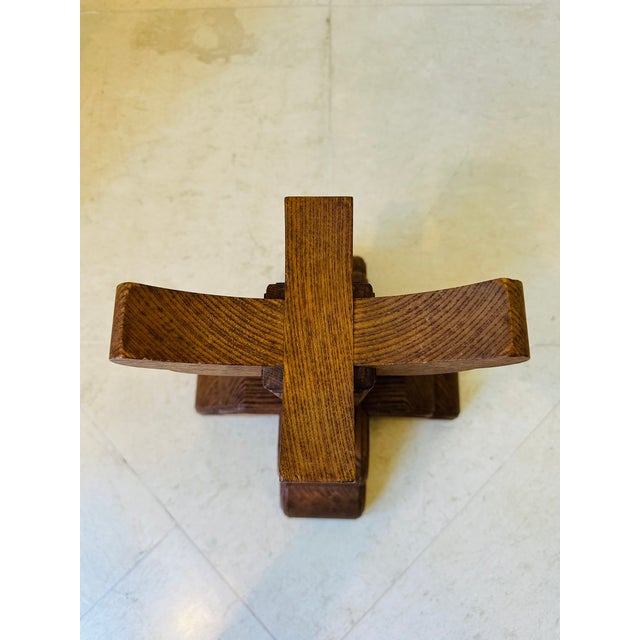Vintage 1970’s Carved Wood Plinth For Sale In Los Angeles - Image 6 of 13