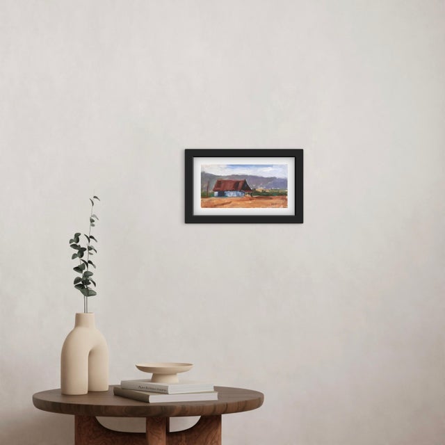 Chocolate Modern Impressionist Plein‑Air Landscape Original Oil by L Haas For Sale - Image 8 of 8