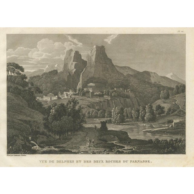 Tardieu, View of Delphi and the Rocks of Mount Parnassus, 1825, Engraving For Sale - Image 9 of 9