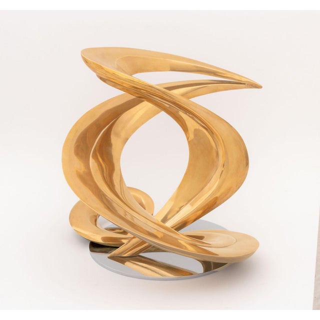Gold Michi Raphael "La Valse" Bronze Sculpture, 1979 For Sale - Image 8 of 13