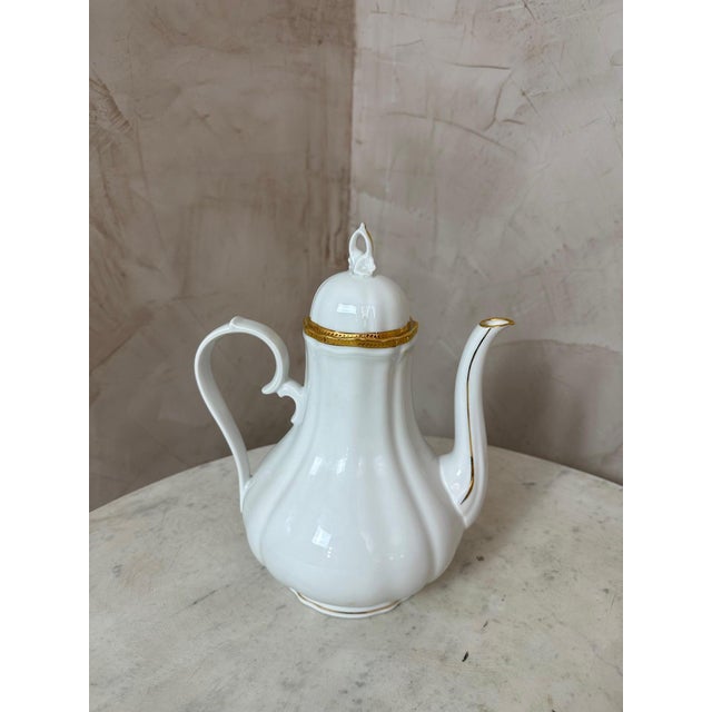 Gold Porcelain Coffee Service, 1950s, Set of 13 For Sale - Image 8 of 18