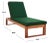 Solano Sunlounger - Natural/Green For Sale In Philadelphia - Image 6 of 12