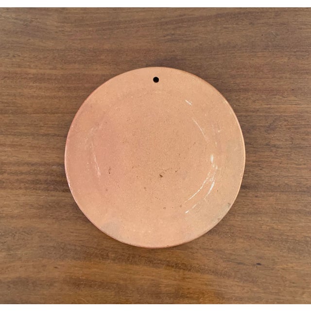 20th Century Grand Tour Style Painted Terracotta Wall Plate For Sale In South Bend - Image 6 of 7