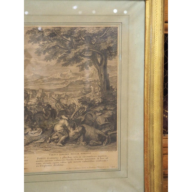 Late 18th Century French Lithograph in Giltwood Frame, After Charles Le Brun For Sale - Image 10 of 18