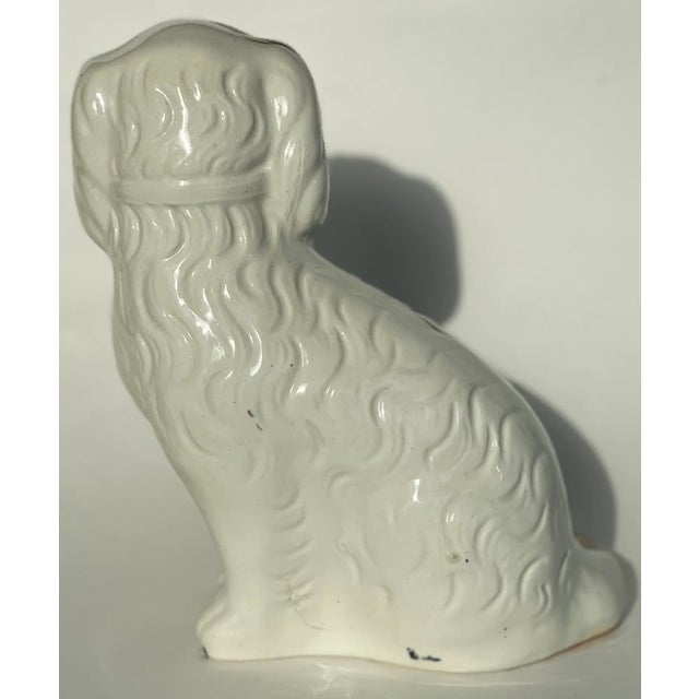 Victorian Antique Staffordshire Dog Figurine, Copper Markings For Sale - Image 3 of 10