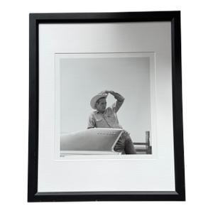Framed Black and White Print Photo of Paul Newman