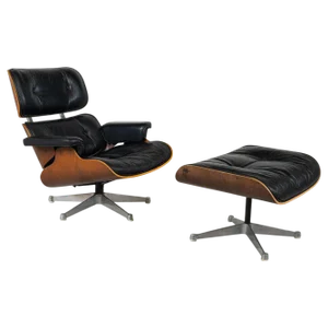 Mid-Century Lounge Chair and Ottoman attributed to Charles & Ray Eames for Herman Miller